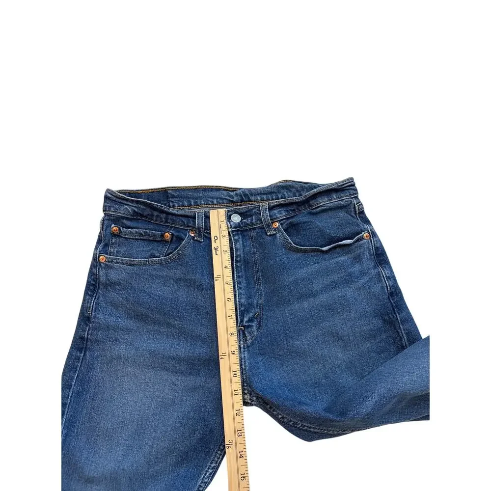 Levis 505 Dad Jeans Mens Sz 34x30 (32x29) Blue Regular Fit Straight Leg Stretch